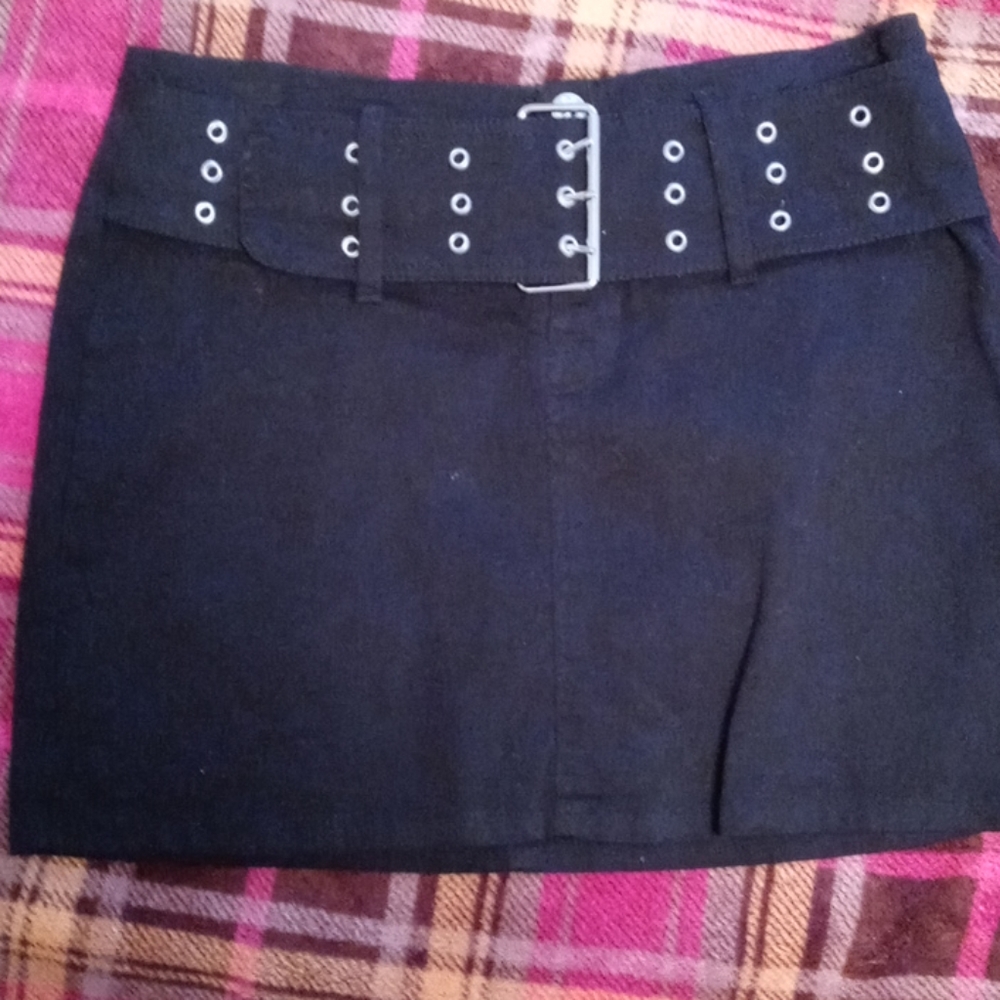 Black soft levi mini skirt, size 3 brand-Liquid X